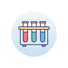 Test tube rack vector icon