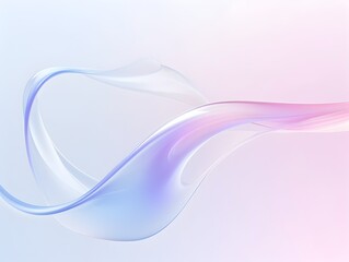 Fototapeta premium Soft Gradient Waves of Fluid Color - Elegant and Ethereal Digital Art Design