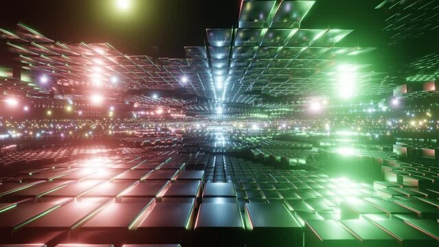  4K ループアニメーション トンネル疾走 Infinite Tunnel Loop Motion