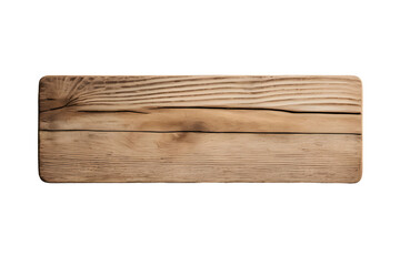 Blank wooden plank signs isolated on transparent background generative ai, cutout, or clipping path.
