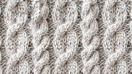 Fototapeta premium a close-up of a textured knitted fabric