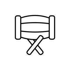 Bedug outline icons, minimalist vector illustration ,simple transparent graphic element .Isolated on white background