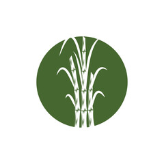 Sugarcane logo vector template symbol design