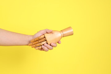 Hand of mannequin