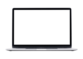 Laptop screen mockup png digital device