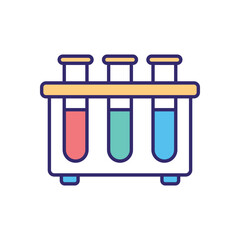 Test tube rack vector icon