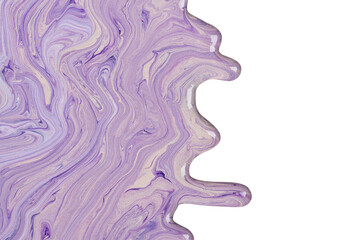 Marble art purple border png handmade background experimental art