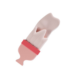 paint brush 3d icon illustration