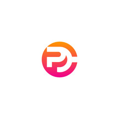 PC - CP or PDC - CPD monogram logo