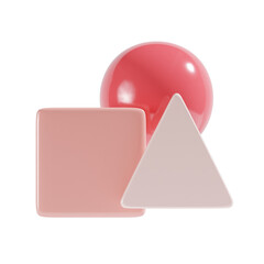 shape tool 3d icon illustration