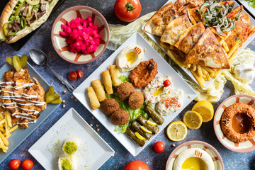 collage of food