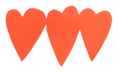 Red heart png sticker DIY paper craft