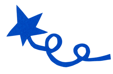 Blue star png sticker DIY paper craft