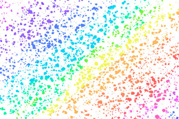 Rainbow png transparent background with wax melted crayon art