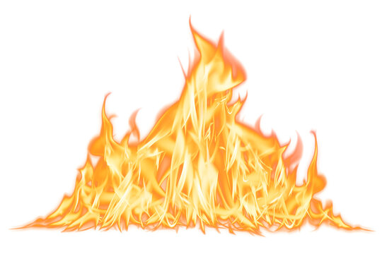 Campfire Flame Png Sticker, Realistic Burning Fire Transparent Image