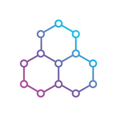 Nanotechnology vector icon