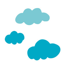 かわいい雲のイラスト素材　アイコン