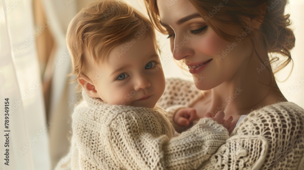 Poster A Mother Embracing Her Baby