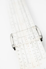 old slide rule slipstick analogue computer for mathematical calcululs