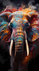 holi elephant