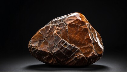 a brown precious rock ston plain background from Generative AI