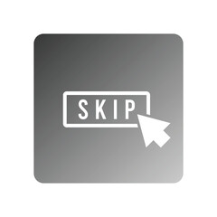 skip icon vector