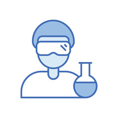 Chemist vector icon