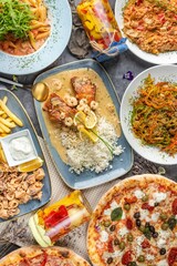 food in the restaurant