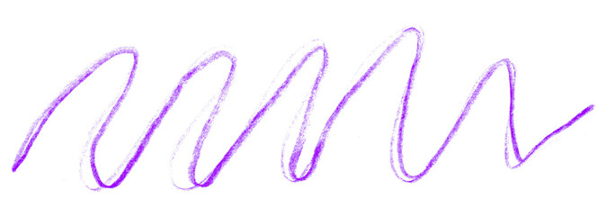 purple pencil strokes isolated on transparent background