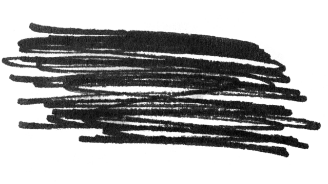 Messy line png sticker, transparent background