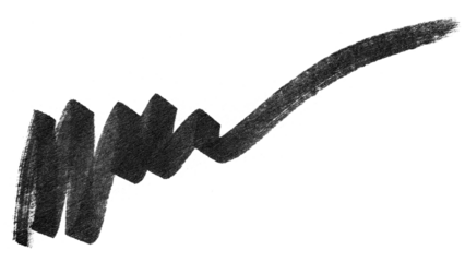 Scribble line png sticker, transparent background