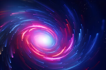 circle jump to another galaxy, fantasy, abstract cosmic background - obrazy, fototapety, plakaty