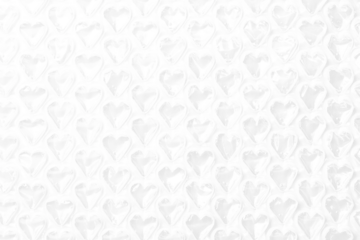 Bubble wrap texture png, heart shape design, transparent background
