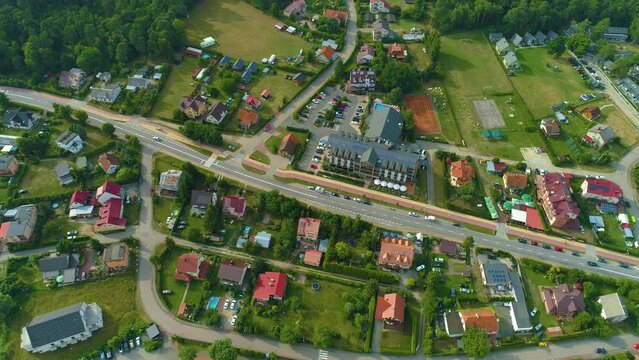 Beautiful Landscape Centrum Katy Rybackie Piekny Krajobraz Aerial View Poland