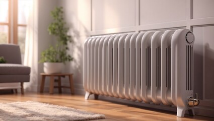 Heating radiator in the house