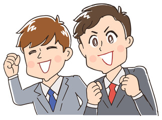 やる気あふれる男性