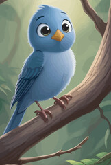 colorful bird vector illustration 