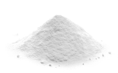 Sodium carbonate, pile baking soda isolated on white	 - obrazy, fototapety, plakaty