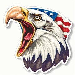 Celebration of a holiday vector stickers isolated on a white background