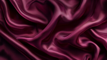 Obraz premium An artistic depiction of softly undulating silk in rich burgundy, with subtle waves creating an abstract, luxurious texture. as seen in an image.