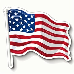 Celebration of a holiday vector stickers isolated on a white background