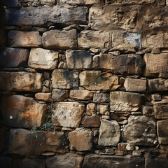 Fototapeta premium Photo old rock wall texture background сreated with Generative Ai