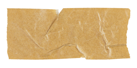 Wrinkled kraft tape png, brown journal sticker design