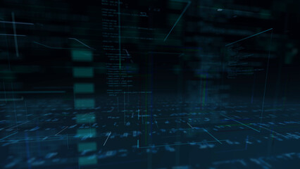 抽象的なデジタル、ビジネス背景。