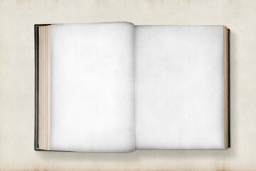 Antique book png mockup, transparent pages