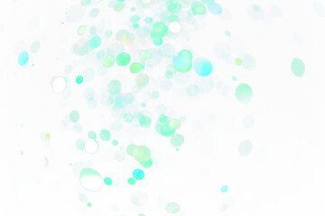 Green glitter png bokeh confetti overlay on transparent background