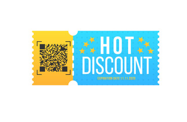 Big sale and super sale coupon discount. Vintage cinema ticket concert and festival event, movie theater coupon. Half price offer, promo code gift voucher and coupons template.