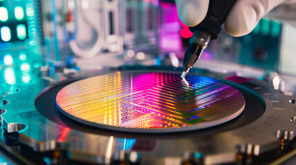 Nano-chip silicon wafer production foundry concept
