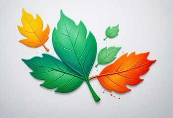 Oil-Painting-Craft-A-Playful-Leaf-Logo-With-Whimsi (1)