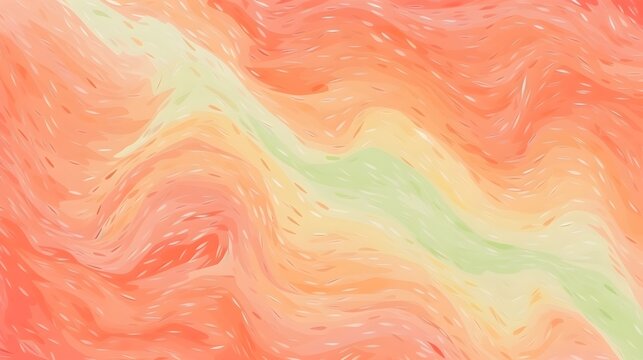 Abstract waves backdrop, juicy fruits peach background, citrus wallpaper